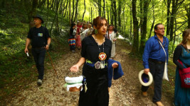 Zyanya carries water bucket